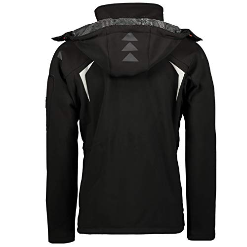 Geographical Norway Hombre de Tacto Suave Funciones Chaqueta para Exterior Impermeable - Negro, Small