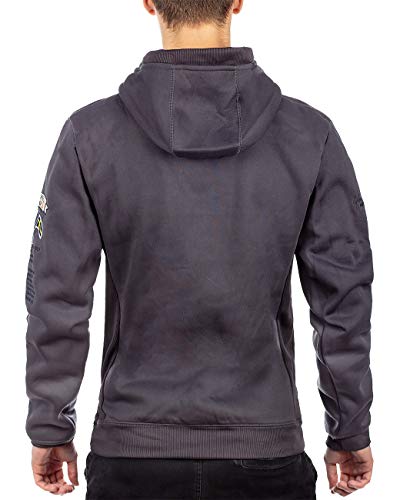 Geographical Norway Sudadera con capucha para hombre gris oscuro M