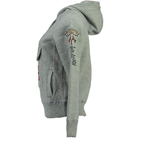 Geographical Norway Sudadera GYMCLASS DE Mujer Gris Melange Talla M