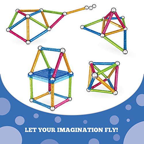 Geomag Classic Glitter Construcciones magnéticas y juegos educativos, 30 piezas (531), Multicolor