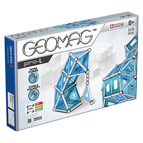 Geomag Pro-L Construcciones magnéticas y juegos educativos, 110 Piezas (24), Multicolor