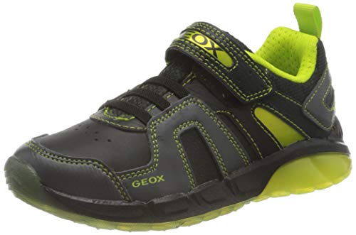 GEOX J SPAZIALE BOY A BLACK/LIME Boys' Trainers Low-Top Trainers size 24(EU)