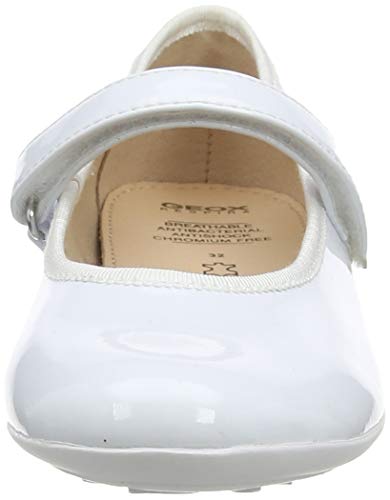 Geox JR Plie' A, Bailarinas Niñas, Blanco (White C1000), 26 EU