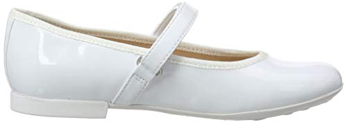 Geox JR Plie' A, Bailarinas Niñas, Blanco (White C1000), 26 EU