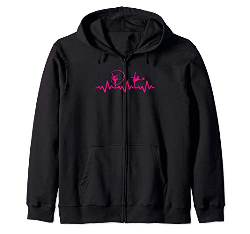 Gimnasia rítmica Heartbeat Girls Tumbling Gear Gymnast Art Sudadera con Capucha