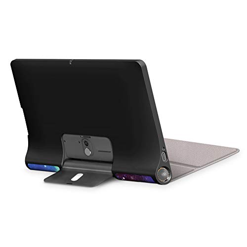 Gtagain Funda para Lenovo Yoga Smart Tab YT-X705 Yoga Tab 5 YT-X705F 10.1 Pulgada Tablet 2019 con Soporte Función PU Cuero Ligero Cáscara Protector Fundas Duras