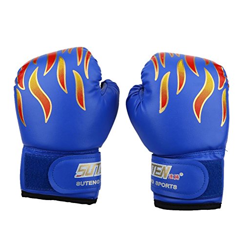 Guantes de Boxeo para Niños PU Sparring Punzonado Guantes de Entrenamiento con Saco de Boxeo Inflable Bomba para Niños de 3-12 Años