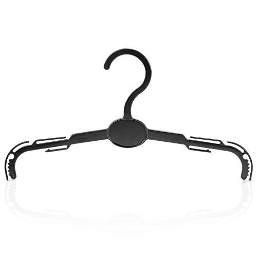 Hangerworld 20 Perchas 27cm para Lenceria Ropa Interior y Trajes de Baño Plástico Negro