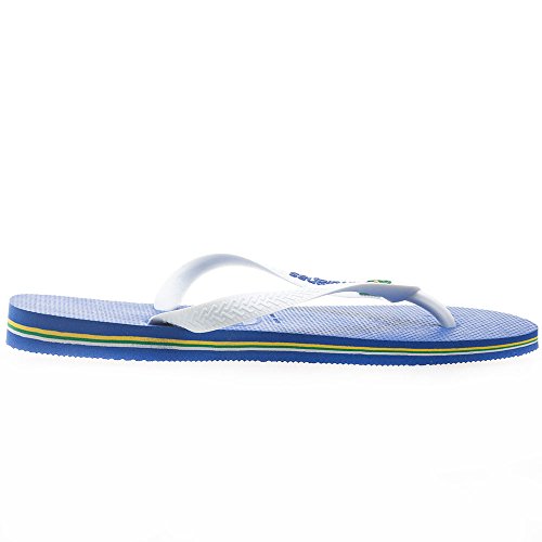 Havaianas Brasil Logo, Chanclas Unisex Adulto, Azul (Marine Blue), 43/44 EU