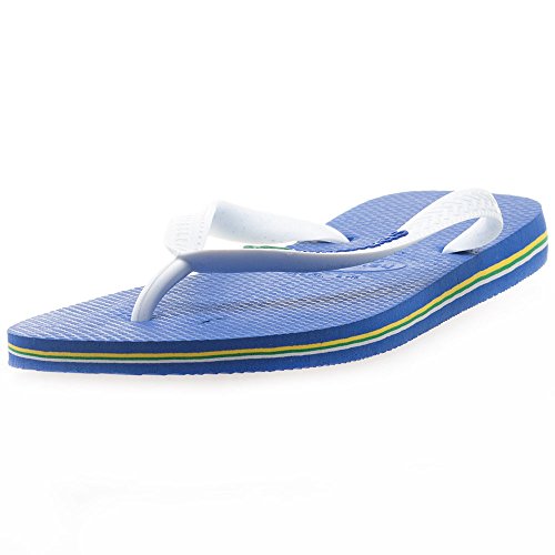 Havaianas Brasil Logo, Chanclas Unisex Adulto, Azul (Marine Blue), 43/44 EU