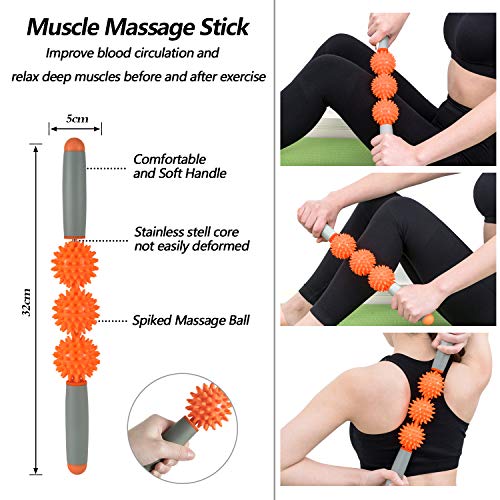 HBselect Foam Roller Rodillo Masaje Muscular Bola Masaje Rulo Masaje Rollo Masaje para Relajar Muscular Pies y Espalda Pierna Fitness