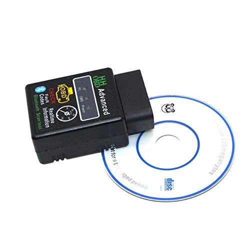 Homeriy Lector de Código de Automóvil con Escáner Obd2 para Automóvil con Controlador de Cd Funciona con Vehículos Compatibles con Obd-Ii