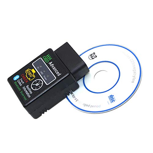 Homeriy Lector de Código de Automóvil con Escáner Obd2 para Automóvil con Controlador de Cd Funciona con Vehículos Compatibles con Obd-Ii