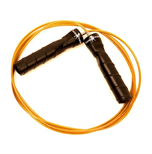 Hoopomania® Speed Rope II, Cuerda de Saltar para los Atletas Profesionales, Boxeadores Profesionales, Crossfit para Principiantes + Bonus Bolsa