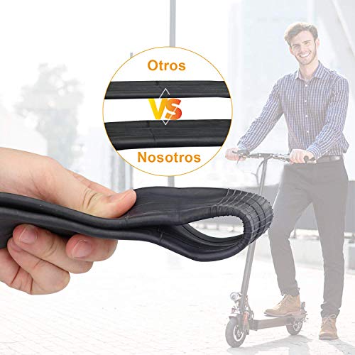 HORO.ES Cámaras de Aire, Tubo Interior de Doble Capa de Ruedas de Patinete eléctrico Neumático Scooter Rueda Cámaras de Aire Compatible con para XiaoMi M365, 2 Piezas, 8,5" x 2