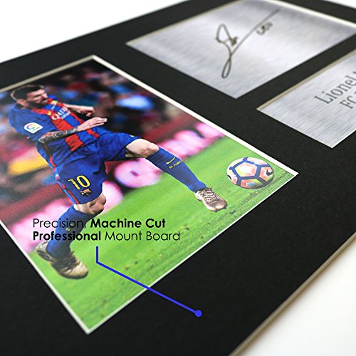 HWC Trading Lionel Messi A4 Sin Marco Regalo De Visualización De Fotos De Impresión De Imagen Impresa Autógrafo Firmado por Barcelona Los Aficionados Al Fútbol