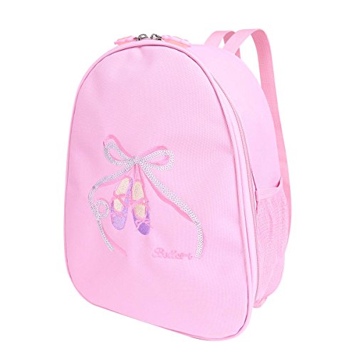 IEFIEL Mochila Bolsa de Ballet Danza Deportes para Niña Bolsa Infantil Personalizada Bordada Princesa Niña Rosa talla única