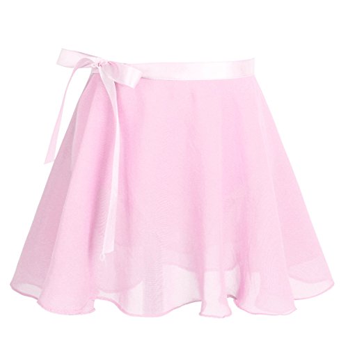 iiniim Vestido de Danza Maillot Ballet Niña Baile Tutú Princesa Leotardo Algodón Gimnasia Clásico sin Mangas con Falda Gasa Elegante Dancewear para Actuación Chica Muchacha Rosa 8-10 años