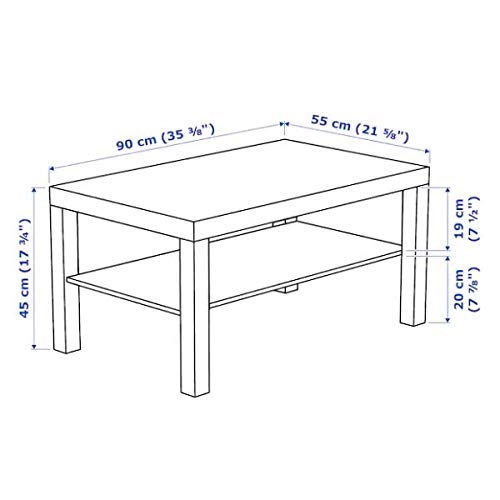 Ikea Lack - Mesa de Centro (90 x 55 cm), Color Blanco