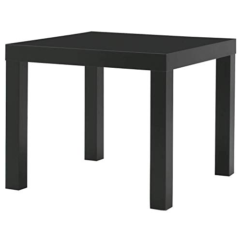 Ikea - Mesa Auxiliar lacada (55 x 55 cm), Color Negro