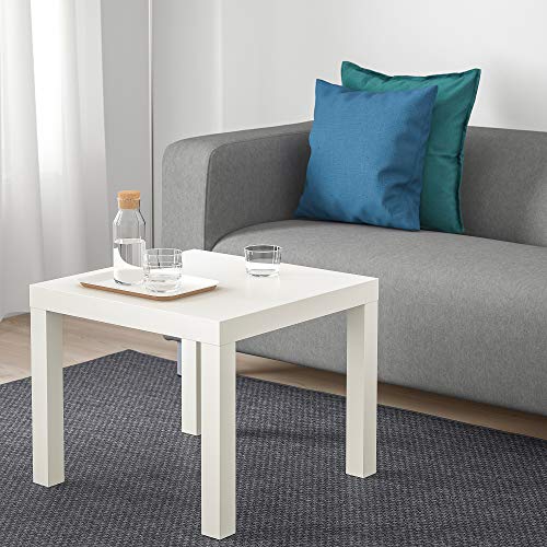 Ikea Mesa Auxiliar, Madera, Blanco, 55x55x45 cm