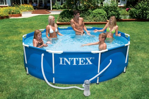 Intex 28212NP Piscina Redonda Metal Frame, con depuradora, 366X76 cm 6503 litros