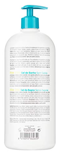 ISDIN Germisdin Aloe Vera Higiene corporal y manos, Gel de Baño recomendado para Piel Seca, 1000ml