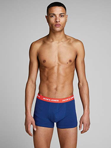 JACK & JONES Jaclee Trunks 5 Pack Bóxer, Azul (Surft The Web/Estate Blue/Blue Jewel), X-Large (Pack de 5) para Hombre