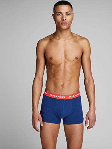 JACK & JONES Jaclee Trunks 5 Pack Bóxer, Azul (Surft The Web/Estate Blue/Blue Jewel), X-Large (Pack de 5) para Hombre