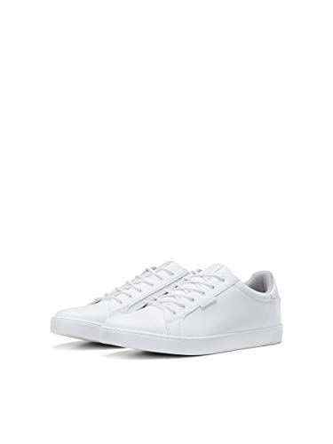 JACK & JONES Jfwtrent PU 19 Noos, Zapatillas Hombre, Blanco (Bright White Bright White), 43 EU