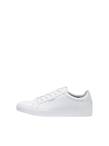 JACK & JONES Jfwtrent PU 19 Noos, Zapatillas Hombre, Blanco (Bright White Bright White), 43 EU