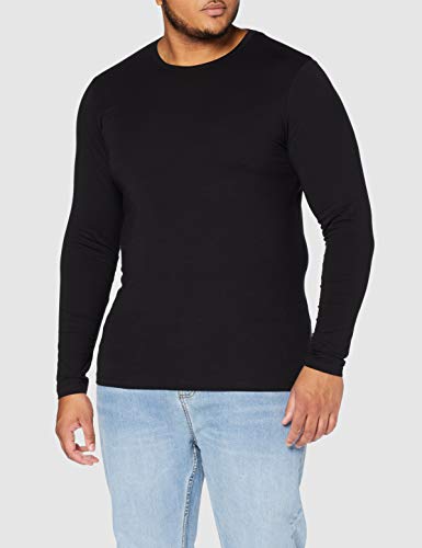 Jack & Jones Storm Sweat - Camiseta de manga larga con cuello redondo para hombre, Black C N 010, 54