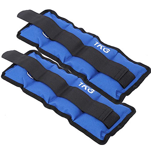 Jarchii Manos o pies, Mano de Obra Fina, práctica, Resistente al Desgaste, Bolsa de Arena para muñeca, Pesos en los Tobillos, 11.8x4.7 Pulgadas para Hombres, Mujeres, fanáticos del Fitness,(1KG)