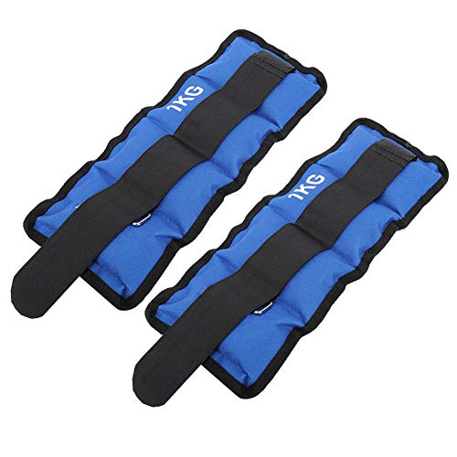 Jarchii Manos o pies, Mano de Obra Fina, práctica, Resistente al Desgaste, Bolsa de Arena para muñeca, Pesos en los Tobillos, 11.8x4.7 Pulgadas para Hombres, Mujeres, fanáticos del Fitness,(1KG)