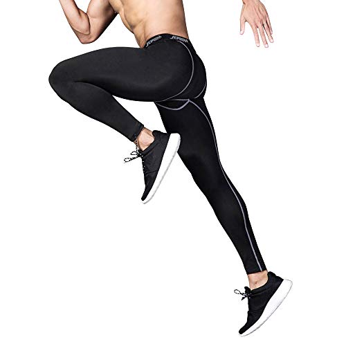 JEPOZRA Mallas Running Hombre Leggins Compresion Deporte Pantalon Gimnasio Hombre Mallas Correr para Fitness Futbol Baloncesto