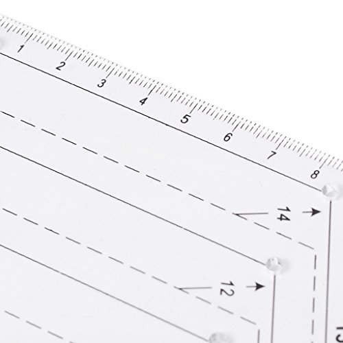 JIACUO Regla de Acolchado Hexagonal Patchwork Plantilla de plástico Herramientas de Costura DIY útiles