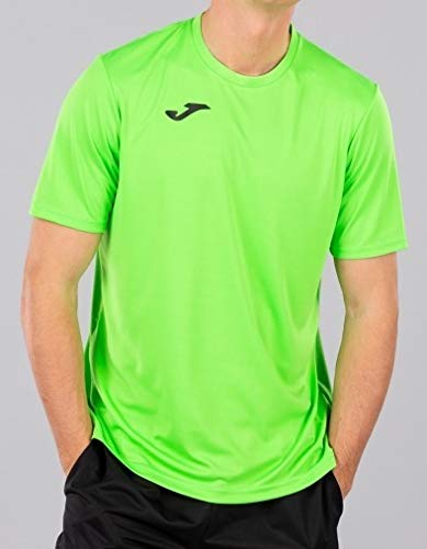 Joma 100052.020 - Camiseta de equipación de Manga Corta para Hombre, Color Verde flúor, Talla M