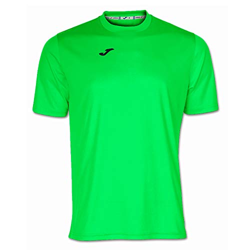 Joma 100052.020 - Camiseta de equipación de Manga Corta para Hombre, Color Verde flúor, Talla M