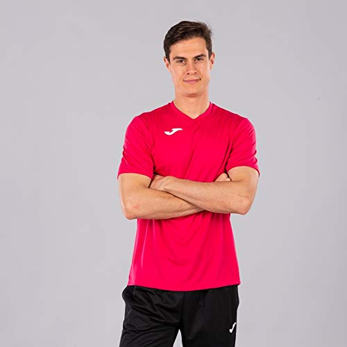 Joma Combi Camiseta Manga Corta, Hombre, Rosa (Fucsia), M