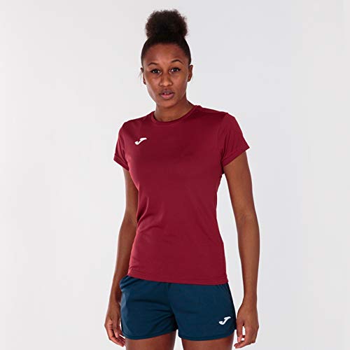 Joma Combi Camisetas Señora, Mujer, Burdeos, L