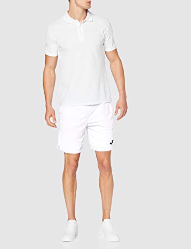 Joma Drive Bermuda Deporte, Hombre, Blanco, L