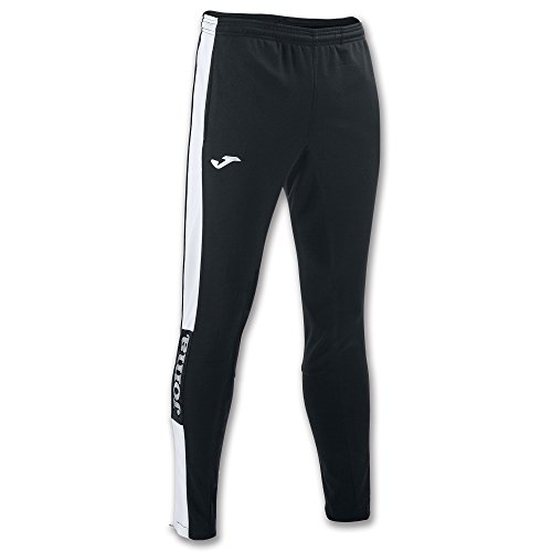 Joma Pantalon Championship IV Largo, Hombres, Negro (Black/White), XL