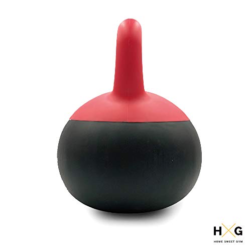 JOWY Pesa Rusa o Pesa Kettlebell 16kg, PVC rellena de Fina Arena de Acero, Ideal para Ejercicios y Entrenamientos de musculación o Crosstraining. Tu casa es tu Gimnasio.