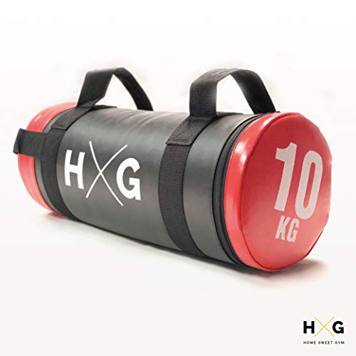 JOWY Sandbag Crossfit Bolsa de Piel Sintética MMA Boxeo de 10kg | Saco de Arena Fitness para Entrenamiento Funcional