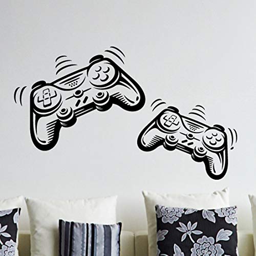 Joystick Playstation Gamepad Habitación de los niños Etiqueta de la pared Mural Vinilo Decal Nursery Kids Gamers Art Teenager Video Game Mural