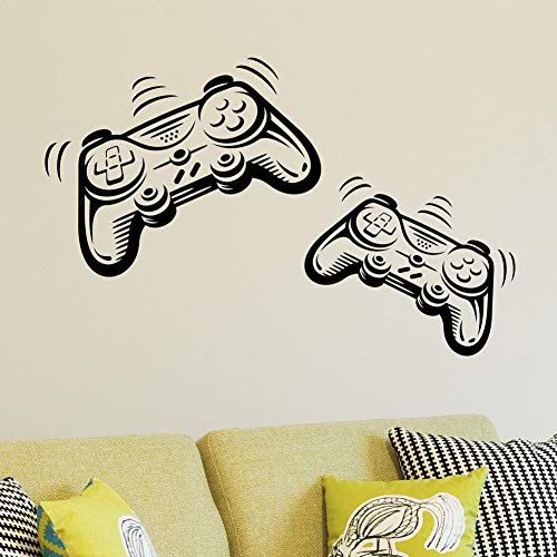 Joystick Playstation Gamepad Habitación de los niños Etiqueta de la pared Mural Vinilo Decal Nursery Kids Gamers Art Teenager Video Game Mural