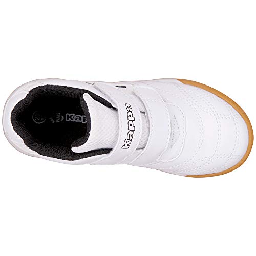 Kappa Kickoff, Zapatillas de Deporte Interior Unisex niños, Blanco (White/Black 1011), 32 EU