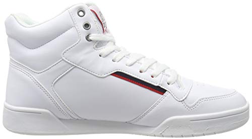 Kappa Mangan, Zapatillas Altas Unisex Adulto, White/Red 1020, 38 EU