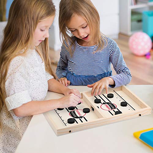 KATELUO Juego de Mesa de Hockey,Juego de Air Hockey para Mesa,Adecuado para la interacción Entre Padres e Hijos, Actividades de reunión Familiar