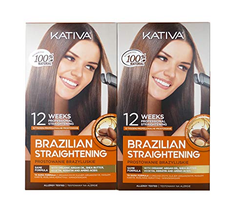 Kativa Keratina y Argán - Kit Alisado Brasileño PACK 2x150 ml